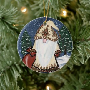 Dwergen Keramisch Ornament