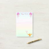 Dwergen & magische lamp in pastelkleuren Dingen om Post-it® Notes (Op bureau)