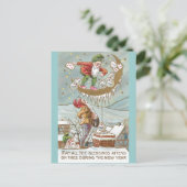 Dwergen met zakken van goud  Nieuwjaar Feestdagenkaart (Staand voorkant)