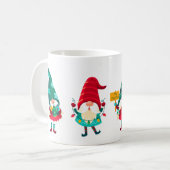 Dwergen wensen je Prettig Kerstfeest Koffiemok (Voorkant links)