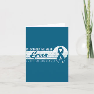 Dwerggroei bewustzijn In Oktober dragen we groene  Kaart