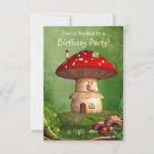 Dwergland Kinder 3.5x5 Uitnodiging (Voorkant)