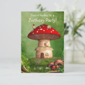 Dwergland Kinder 3.5x5 Uitnodiging (Staand voorkant)