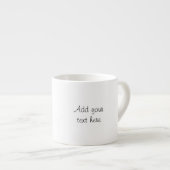 Dwergpapegaaien aangepaste tekst paars espresso kop (Voorkant rechts)