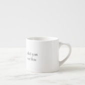 Dwergpapegaaien aangepaste tekst paars espresso kop (Rechts)