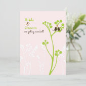 Dwergpapegaaien (bloos Roze) Kaart (Staand voorkant)