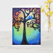 Dwergpapegaaien Kaart (Gele Bloem)