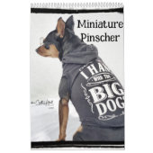 Dwergpinscher Eén Kalender (Hoes)