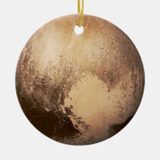 Dwergplaneet Pluto Kerstboom Keramisch Ornament (Voorkant)