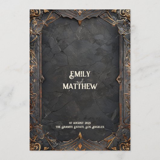 Dwergse Pracht Fantasy Trouwmenu Menu (Achterkant)