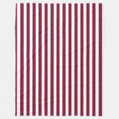 Dwergstrepen met witte snoepjes fleece deken (Voorkant)