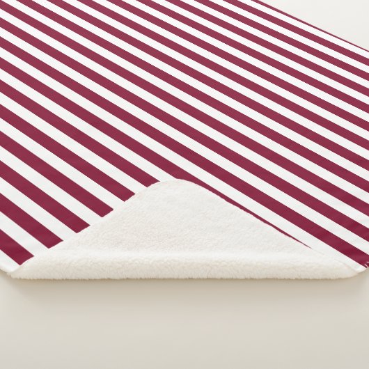 Dwergstrepen met witte snoepjes sherpa deken (3/4)