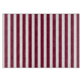 Dwergstrepen met witte snoepjes snijplank (Voorkant)