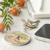 dwergveer van Bohemen met hippie-pastel Sleutelhanger (Zijkant)