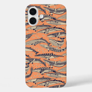 dwergvinvissen koper iPhone 16 plus hoesje