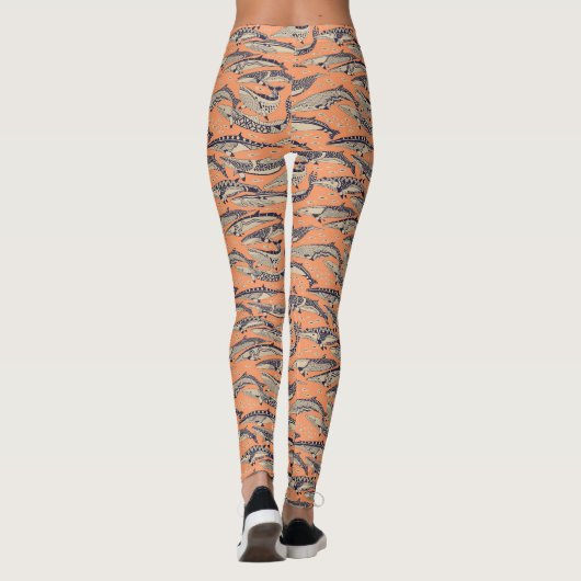 dwergvinvissen koper leggings (Achterkant)