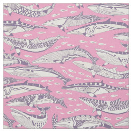 dwergvinwalvissen paars pastel magenta stof