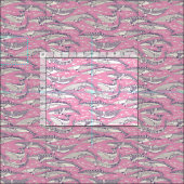 dwergvinwalvissen paars pastel magenta stof (Delen)