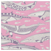 dwergvinwalvissen paars pastel magenta stof (Close Up)