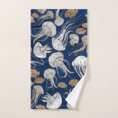 Dwergvis onderwaterpatroon bad handdoek (Handdoek)