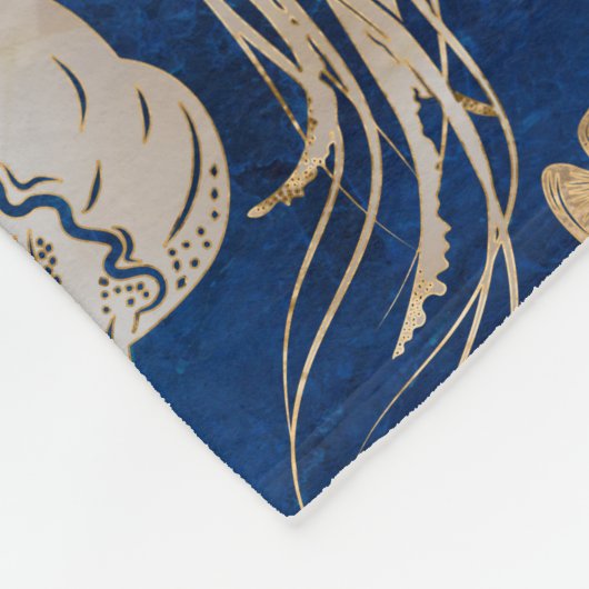 Dwergvis onderwaterpatroon fleece deken (Hoek)