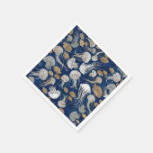 Dwergvis onderwaterpatroon servet (Hoek)