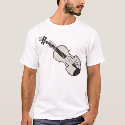 Dwergvlies van Mo's Violin White T-shirt (Voorkant)