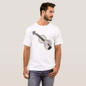 Dwergvlies van Mo's Violin White T-shirt (Voorkant volledig)