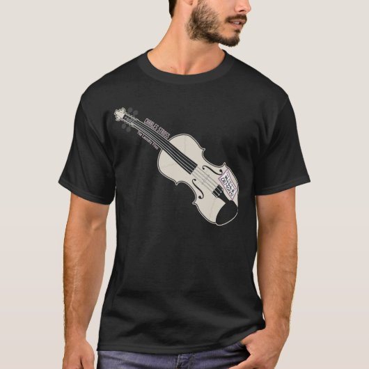Dwergvlies Violin Black T-shirt van Mo (Voorkant)