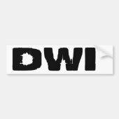 DWI BUMPERSTICKER (Voorkant)