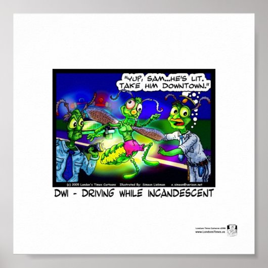DWI Firefly Grappige Londons Times Cartoon Poster (Voorkant)