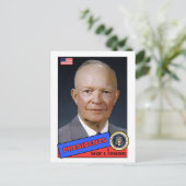 Dwight D. Eisenhower Baseball Card Briefkaart (Staand voorkant)