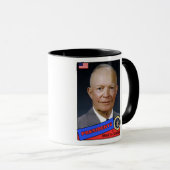 Dwight D. Eisenhower Baseball Card Mok (Voorkant rechts)