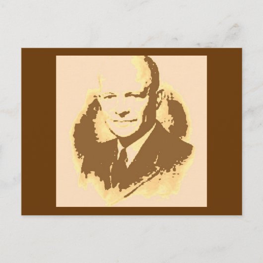 Dwight D Eisenhower Briefkaart (Voorkant)