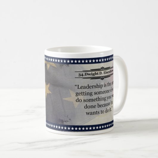 Dwight D. Eisenhower Historische Mok (Voorkant rechts)