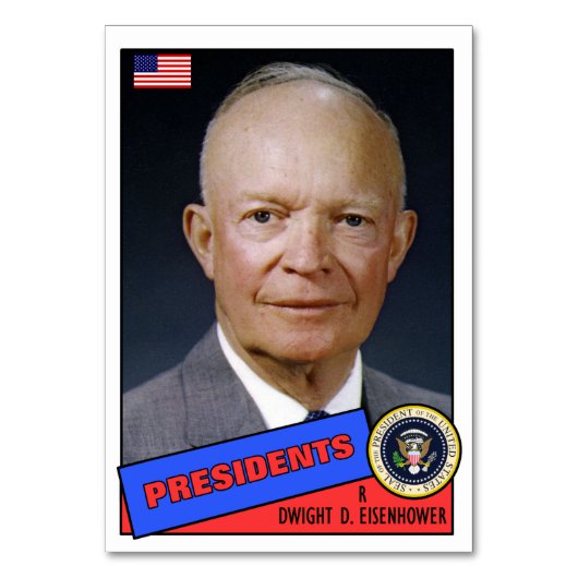 Dwight D. Eisenhower-honkbalkaart Kaart (Voorkant)