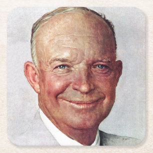 Dwight D. Eisenhower Kartonnen Onderzetters