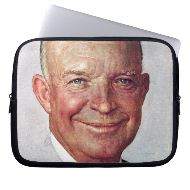 Dwight D. Eisenhower Laptop Sleeve (Voorkant)