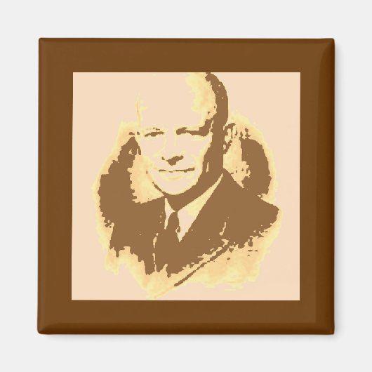 Dwight D Eisenhower Magneet (Voorkant)