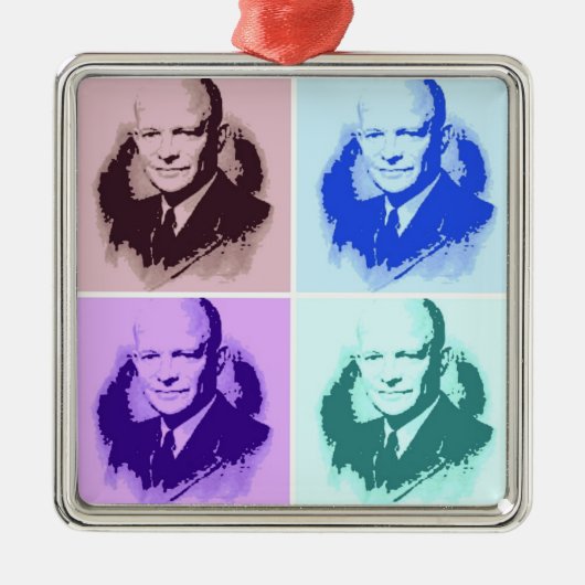 Dwight D Eisenhower Metalen Ornament (Voorkant)
