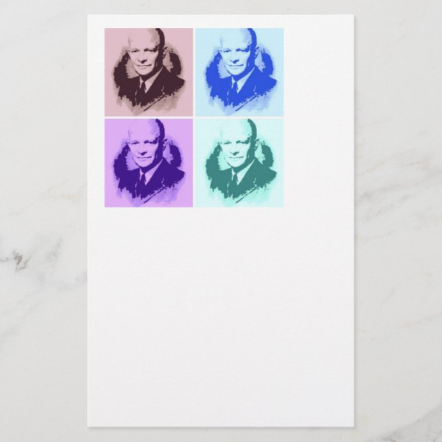 Dwight D Eisenhower Pop Art (Voorkant)