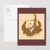 Dwight D Eisenhower Pop Art Briefkaart (Voorkant / Achterkant)