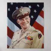 Dwight D Eisenhower Portrait Poster (Voorkant)