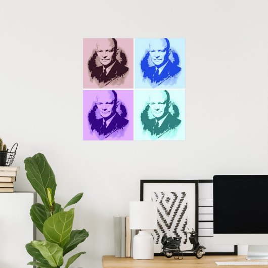 Dwight D Eisenhower Poster (Thuiskantoor)