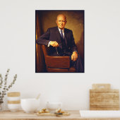 Dwight D. Eisenhower Presidentieel portret Poster (Keuken)