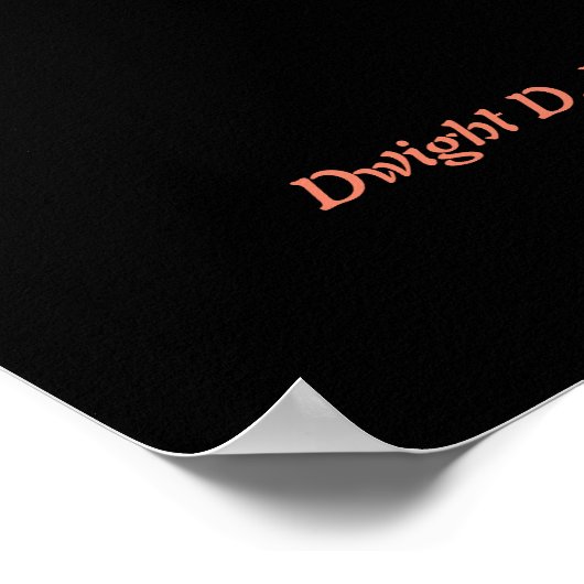 Dwight D. Eisenhower Quote over de militaire indus Poster (Hoek)