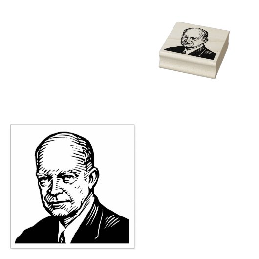 Dwight D Eisenhower Rubber Stamp Rubberstempel (Gestempeld)