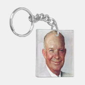 Dwight D. Eisenhower Sleutelhanger (Voorkant Links)