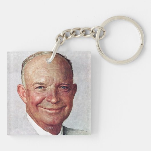 Dwight D. Eisenhower Sleutelhanger (Achterkant)