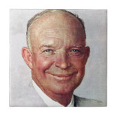 Dwight D. Eisenhower Tegeltje (Voorkant)